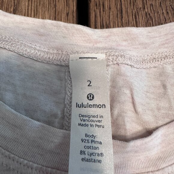 Lululemon Time to Restore Tank‎ Heathered Dune Size 2 - Picture 3 of 3